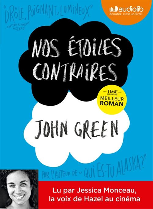 audiobook cover of Nos étoiles contraires, by John Green