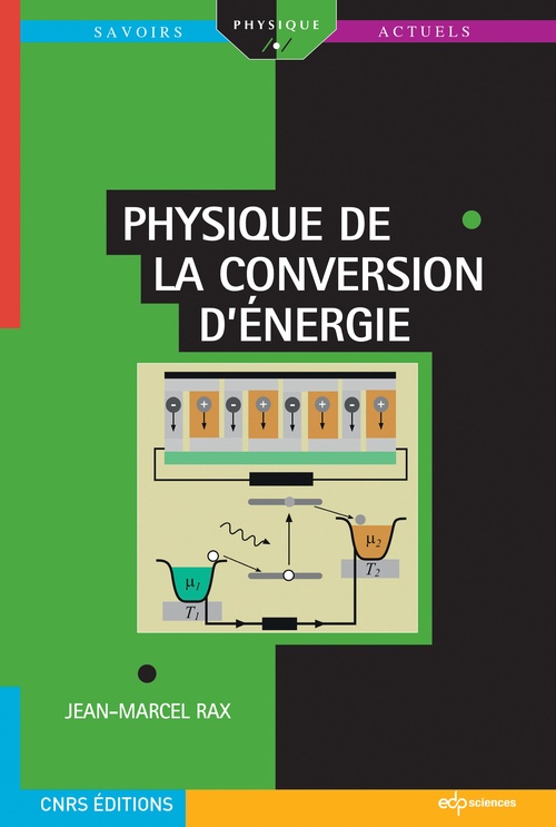 Couverture ebook de Physique de la conversion d'énergie, de Jean-Marcel Rax