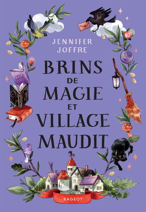 ebook cover of Brins de magie et village maudit, by Jennifer Joffre