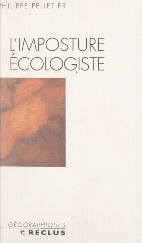 Couverture ebook de L'imposture écologiste, de Philippe Pelletier
