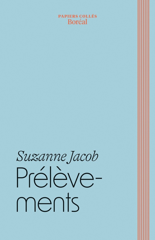 Couverture ebook de Prélèvements, de Suzanne Jacob