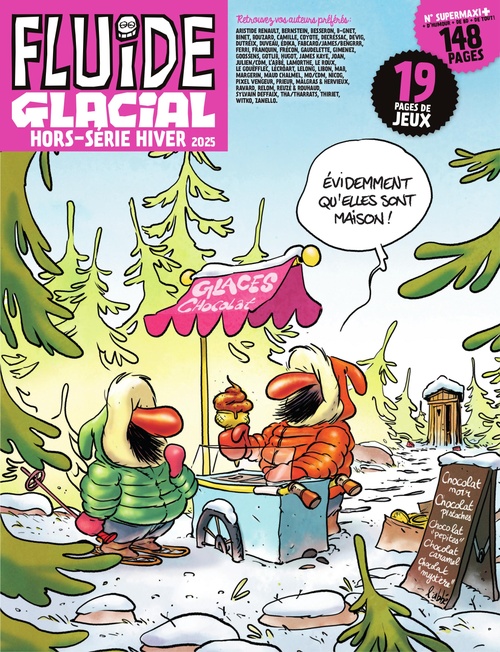 Couverture ebook de Magazine Fluide Glacial - Hors Série - Tome 113 - Hors Série hiver 2025, de Collectif