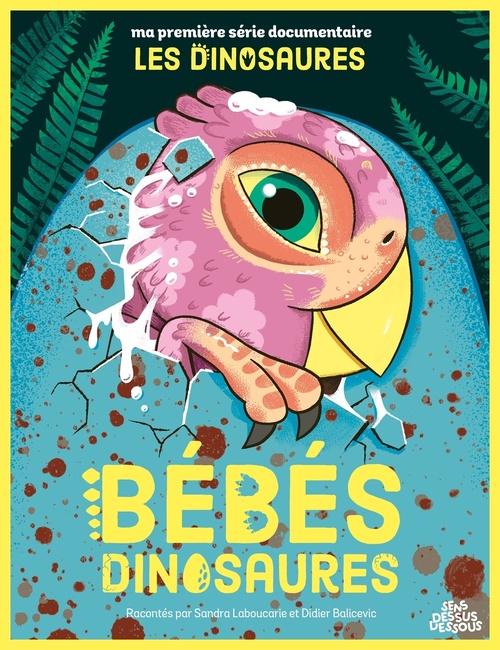Couverture ebook de Les Bébés dinosaures, de Sandra Laboucarie