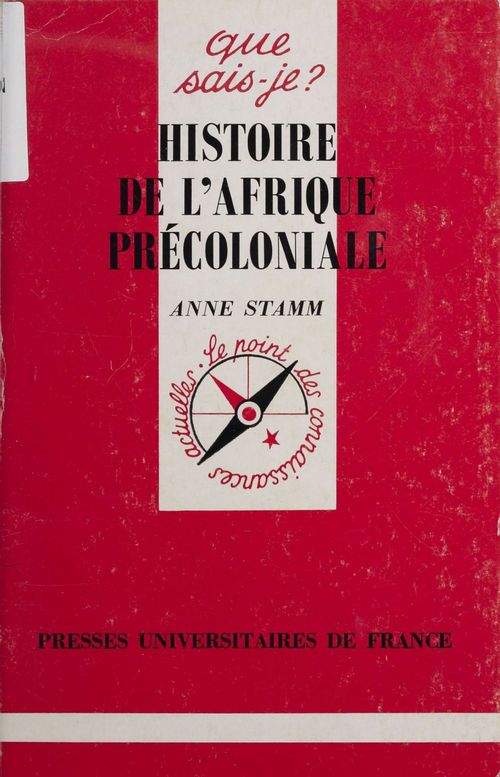 ebook cover of Histoire de l'Afrique précoloniale, by Anne Stamm