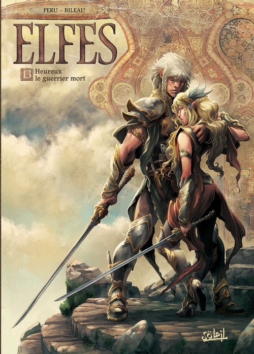 ebook cover of Elfes T13 - Heureux le guerrier mort, by Olivier Peru