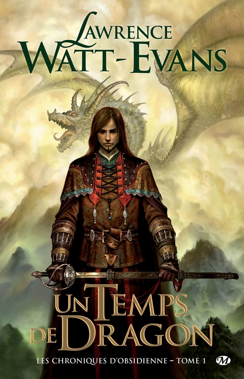 Couverture ebook de Les Chroniques d'obsidienne, T1 : Un Temps de dragon, de Lawrence Watt-evans