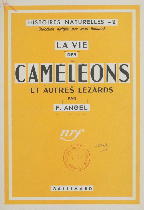 ebook cover of La vie des caméléons et autres lézards, by Fernand Angel
