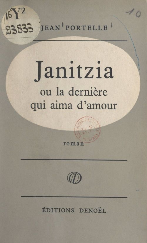 Couverture ebook de Janitzia ou La dernière qui aima d'amour, de Jean Portelle