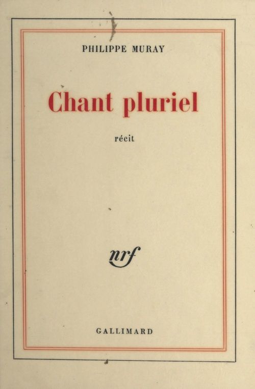 ebook cover of Chant pluriel, by Philippe Muray