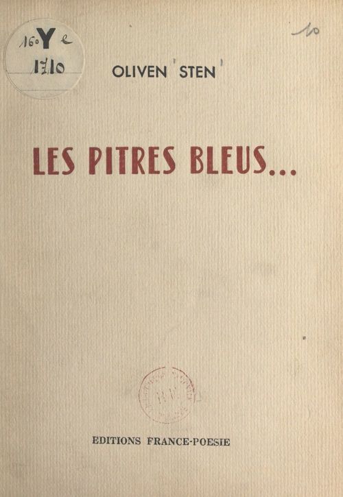 Couverture ebook de Les pitres bleus..., de Oliven Sten