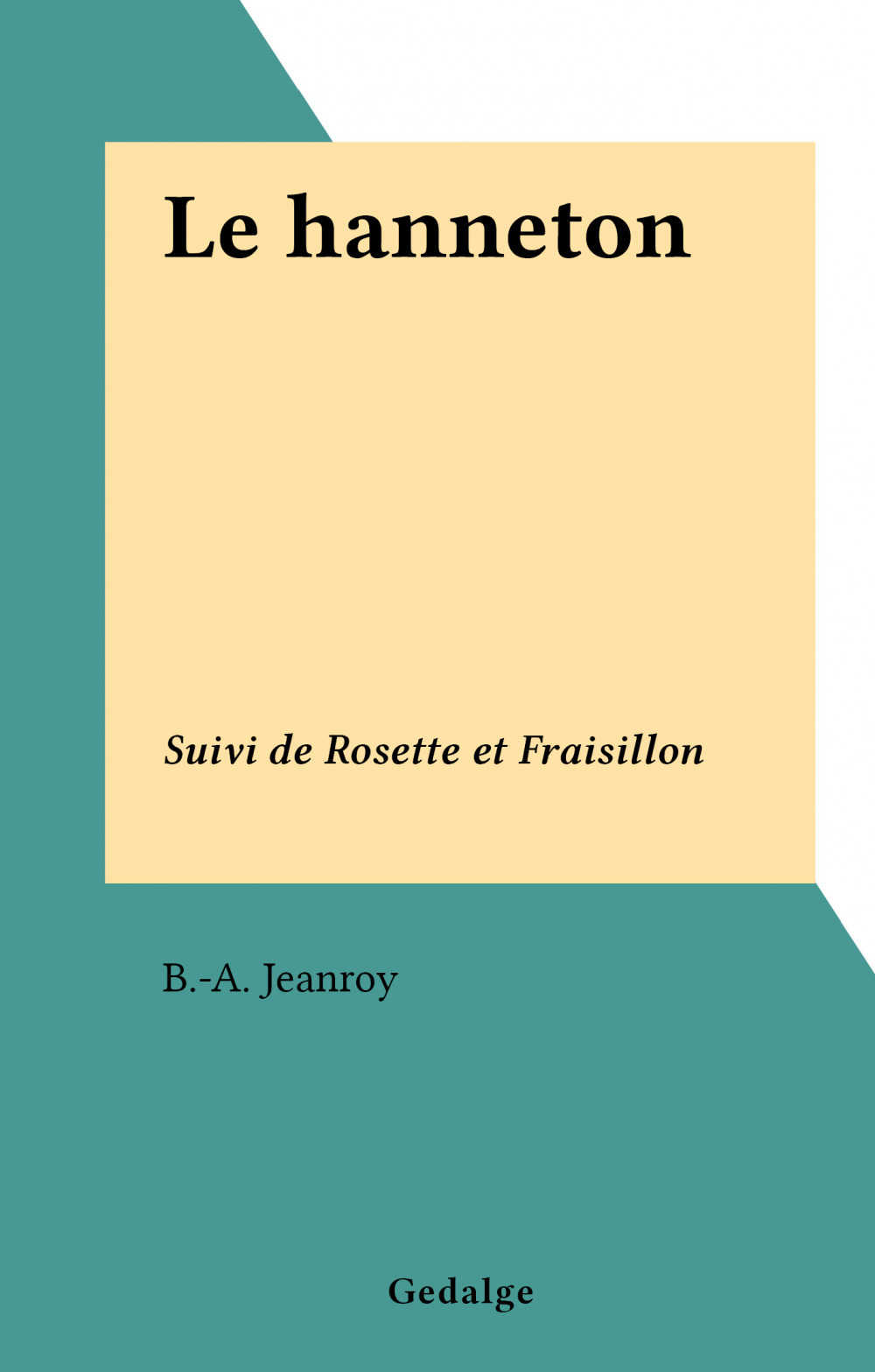 Couverture ebook de Le hanneton, de B.-A. Jeanroy