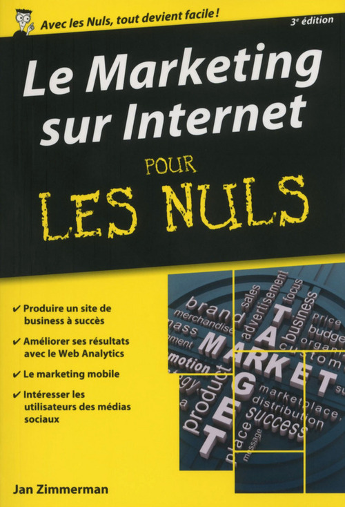 Couverture ebook de Marketing sur Internet Poche Pour les Nuls, de Jan Zimmerman