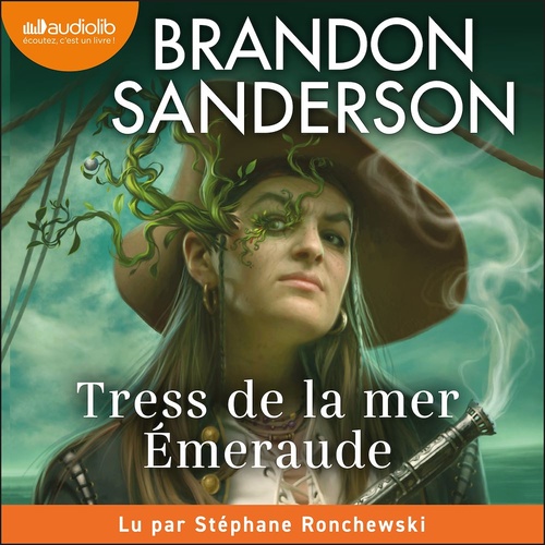 Couverture audiobook de Tress de la mer Emeraude, de Brandon Sanderson