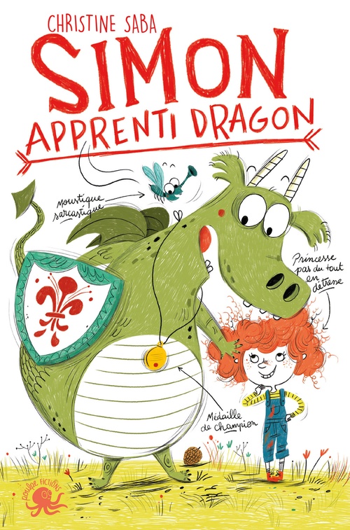 ebook cover of Simon, apprenti dragon, by Christine Saba