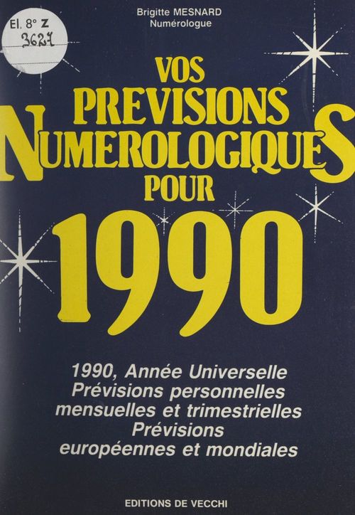 ebook cover of Vos prévisions numérologiques pour 1990, by Brigitte Mesnard