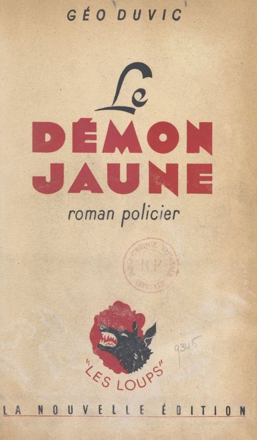 Couverture ebook de Le démon jaune, de Geo Duvic