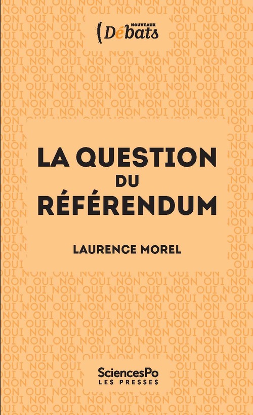 Couverture ebook de La question du référendum, de Laurence Morel