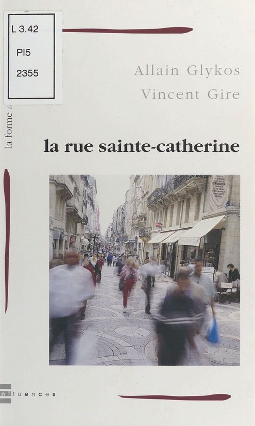 ebook cover of La Rue Sainte-Catherine, by Allain Glykos