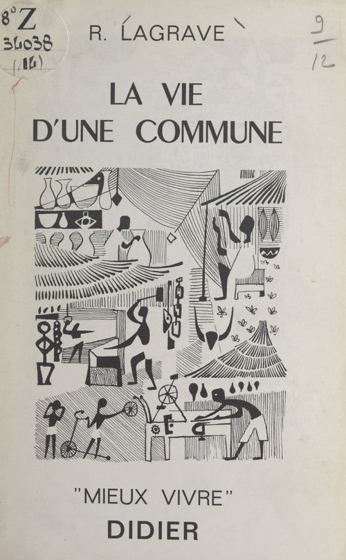 Couverture ebook de La vie d'une commune, de R. Lagrave
