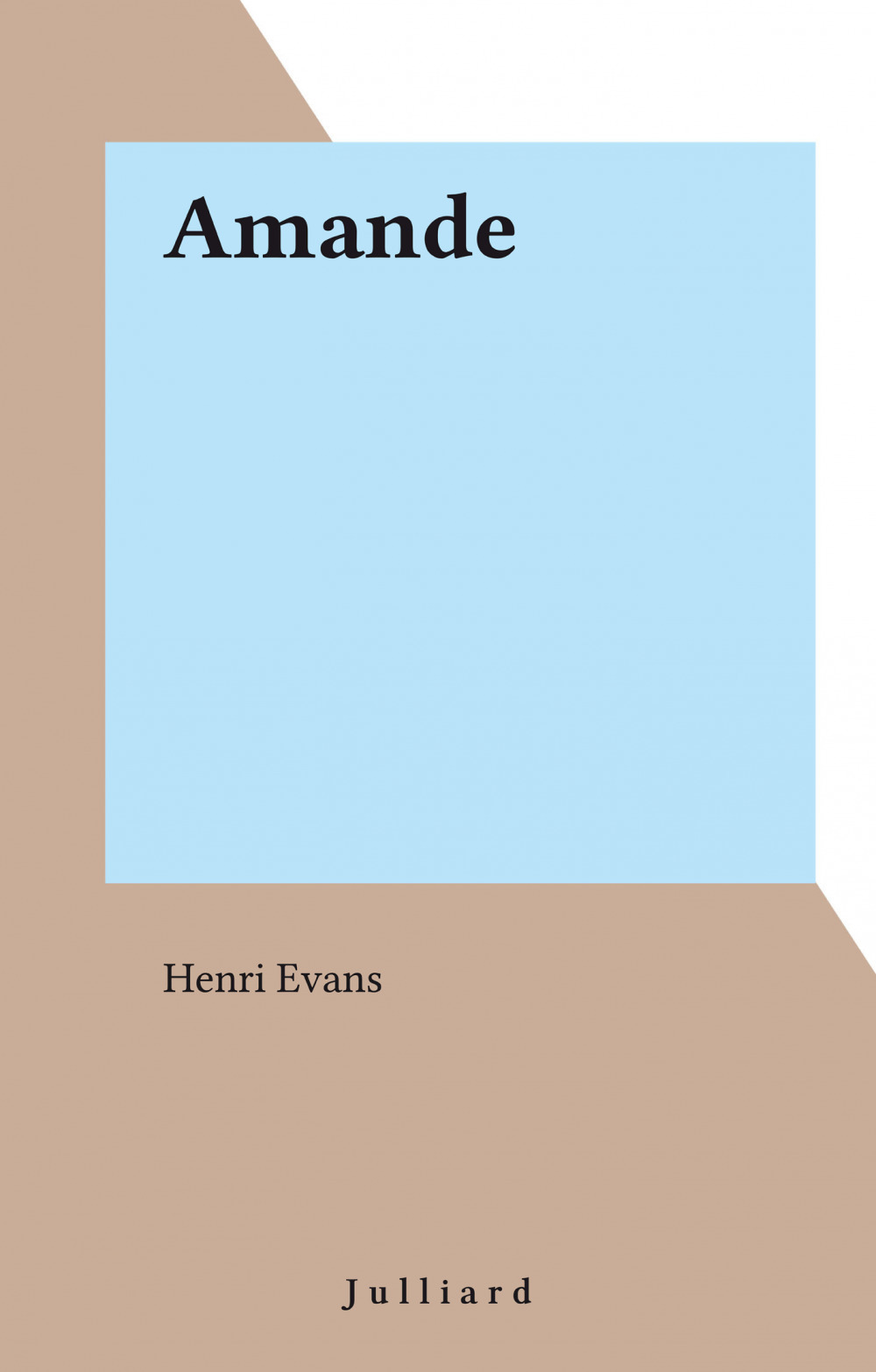 ebook cover of Amande, by Evans/H