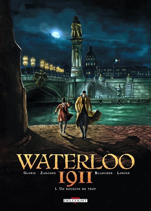 Couverture ebook de Waterloo 1911 T01 - Un rouquin de trop, de Thierry Gloris, Emiliano Zarcone