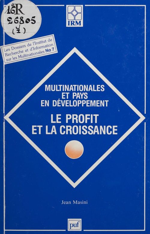 ebook cover of Multinationales et pays en développement, by Collectif