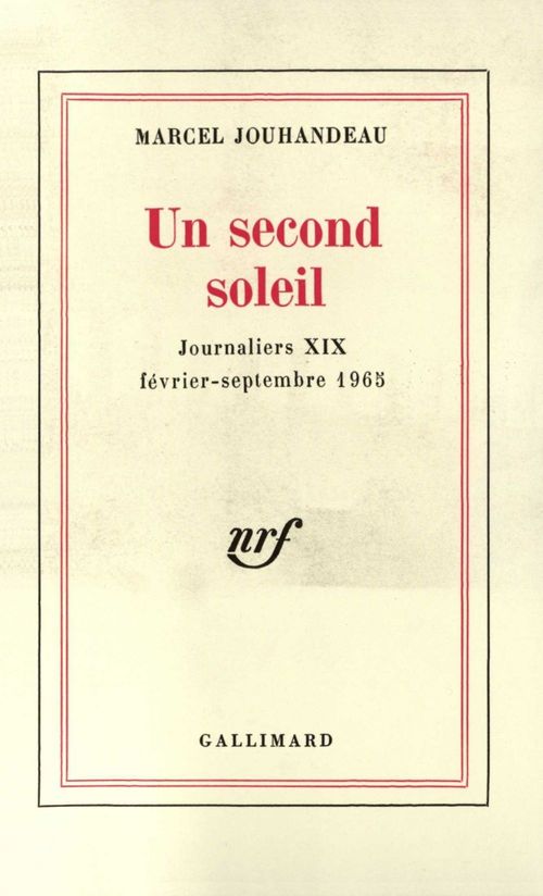 ebook cover of Journaliers (Tome 19) - Un second soleil, by Jouhandeau Marcel