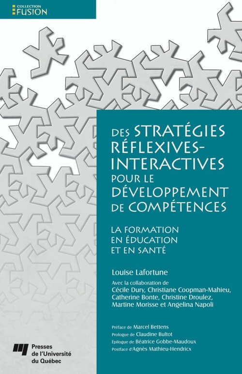 Couverture ebook de Des stratégies réflexives-interactives pour le développement de compétences, de Louise Lafortune