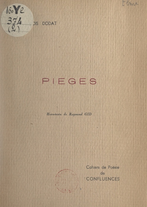 ebook cover of Pièges, by Francois Dodat