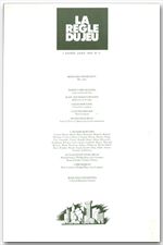 ebook cover of La règle du jeu n°06, by Revue La Regle Du Jeu
