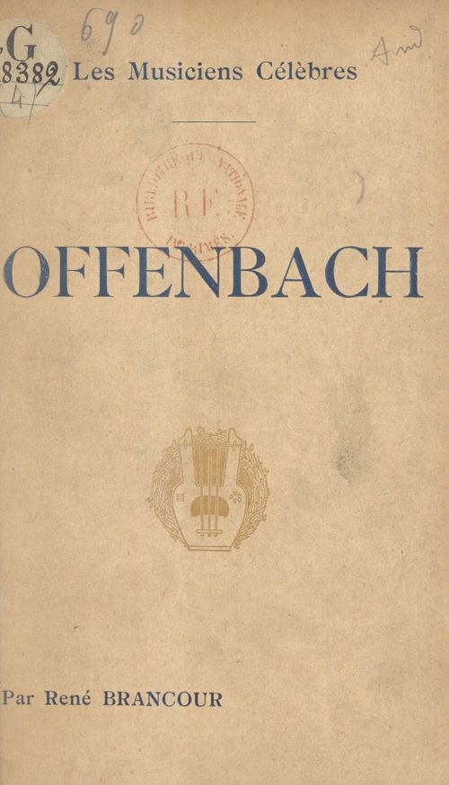 Couverture ebook de Offenbach, de Rene Brancour