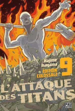 Couverture ebook de L'Attaque des Titans Edition Colossale T09, de Hajime Isayama, Sylvain Chollet