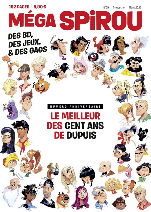 Couverture ebook de Méga Spirou Hors-Série - Le meilleur des cent ans de Dupuis - Tome 1, de Collectif