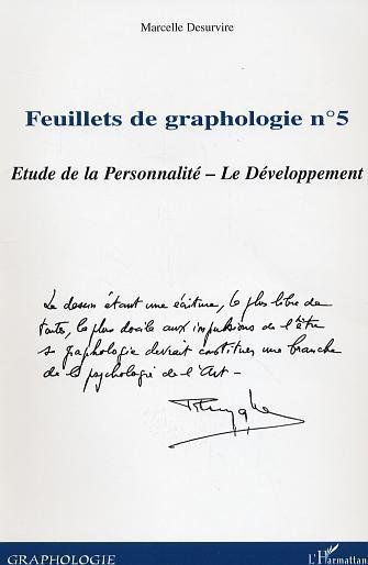ebook cover of Feuillets de graphologie n°5, by Marcelle Desurvire