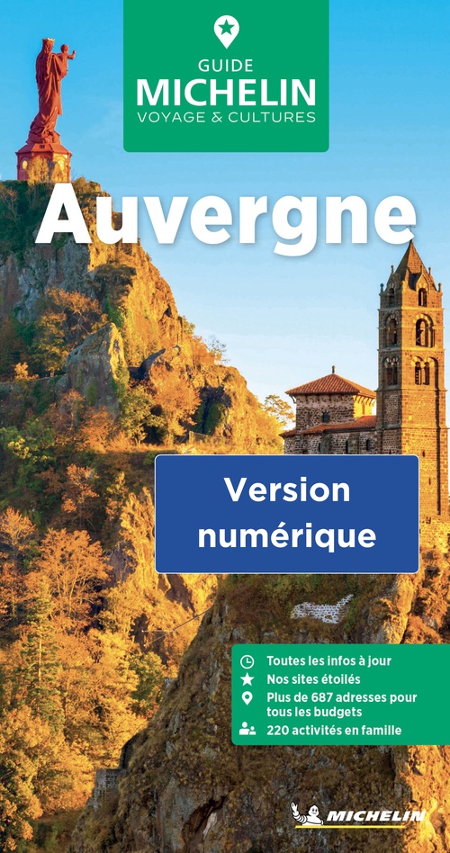 Couverture ebook de Guide Vert Auvergne, de Collectif