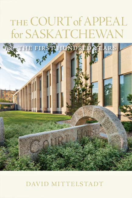 Couverture ebook de The Court of Appeal for Saskatchewan, de David Mittelstadt