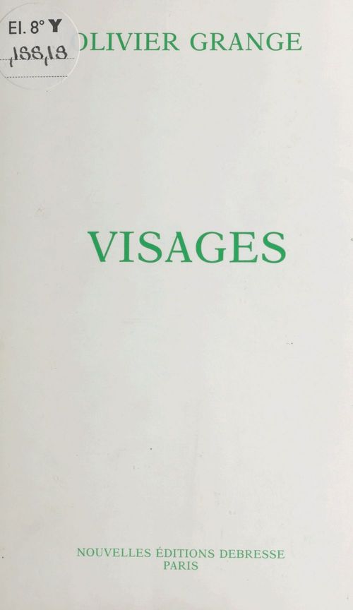 ebook cover of Visages, by Olivier Grange