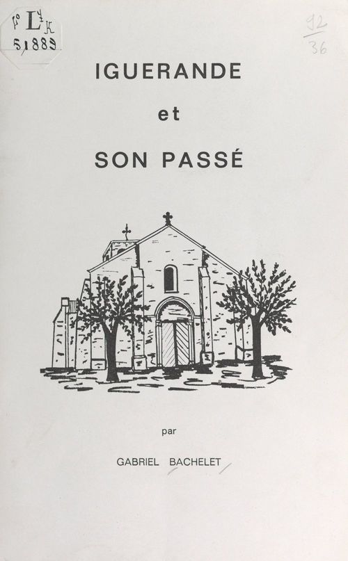 Couverture ebook de Iguerande et son passé, de Gabriel Bachelet