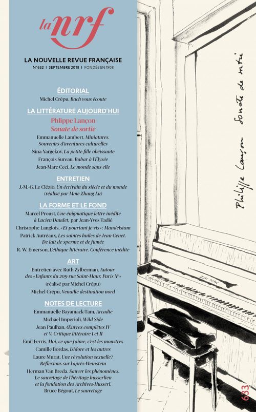 Couverture ebook de La Nouvelle Revue Française N° 633, de La Nouvelle Revue Francaise
