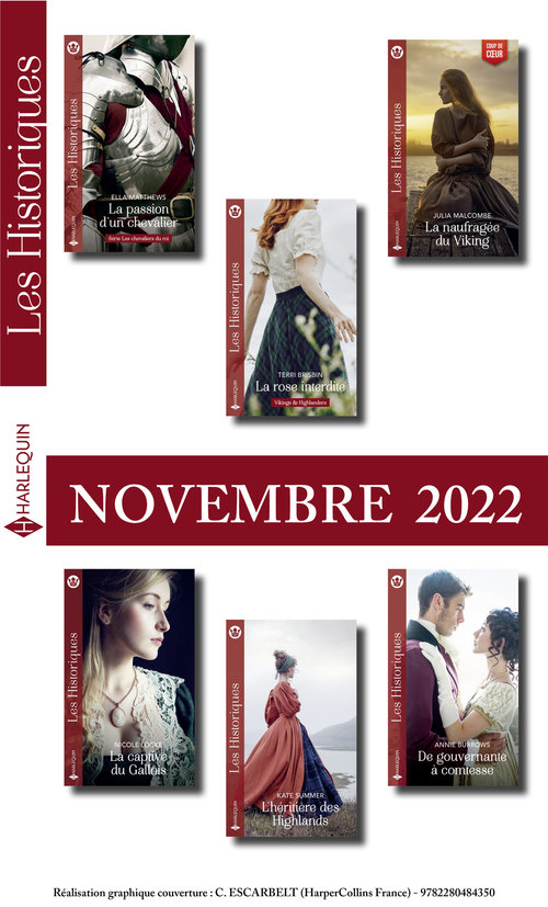 ebook cover of Pack mensuel Les Historiques - 6 romans (Novembre 2022), by Collectif