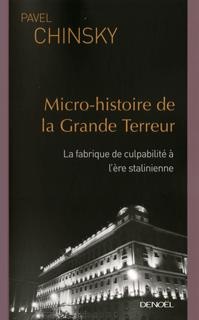 ebook cover of Micro-histoire de la Grande Terreur, by Pavel Chinsky
