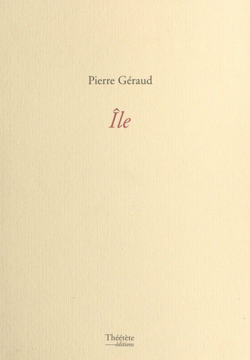 Couverture ebook de Île, de
