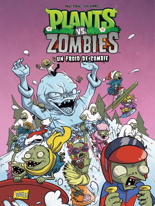 Couverture ebook de Plants vs Zombies - Tome 13 - Un froid de Zombie, de Ron Chan, Paul Tobin