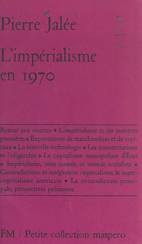 ebook cover of L'impérialisme en 1970, by Pierre Jalee