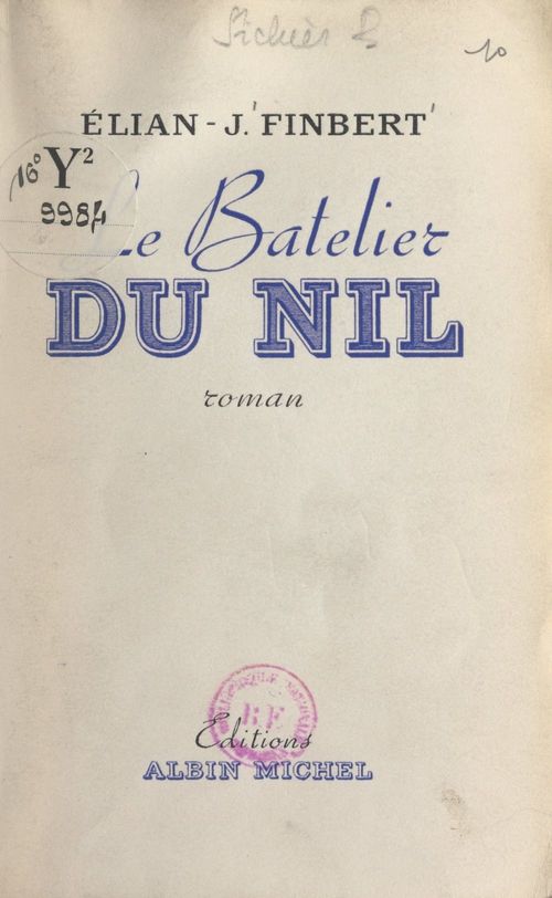 Couverture ebook de Le batelier du Nil, de Elian-Judas Finbert