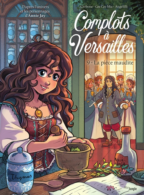 Couverture ebook de Complots à Versailles - Tome 9 - La pièce qui fit trembler Versailles, de Carbonne
