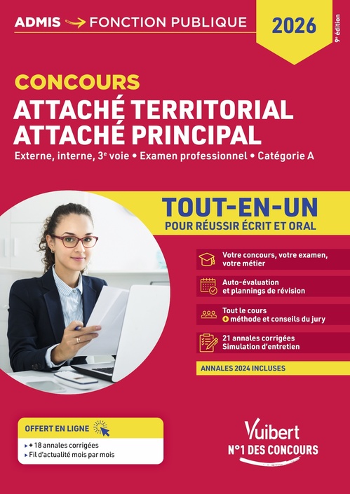 ebook cover of Concours Attaché territorial - Attaché principal - Catégorie A - Tout-en-un, by Olivier Bellégo