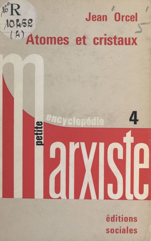 Couverture ebook de Atomes et cristaux, de Jean Orcel