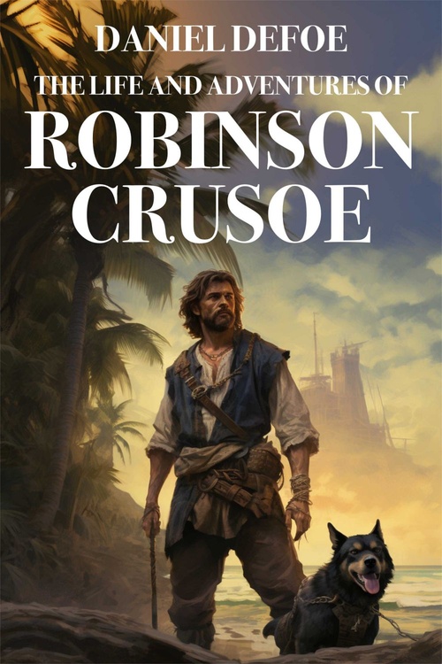 ebook cover of The Life and Adventures of Robinson Crusoe, by Daniel Defoe