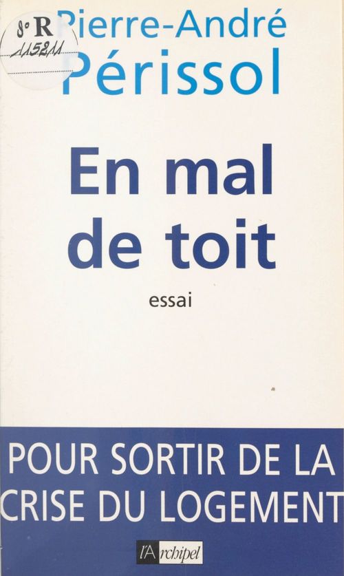 Couverture ebook de En mal de toit, de Pierre-Andre Perissol